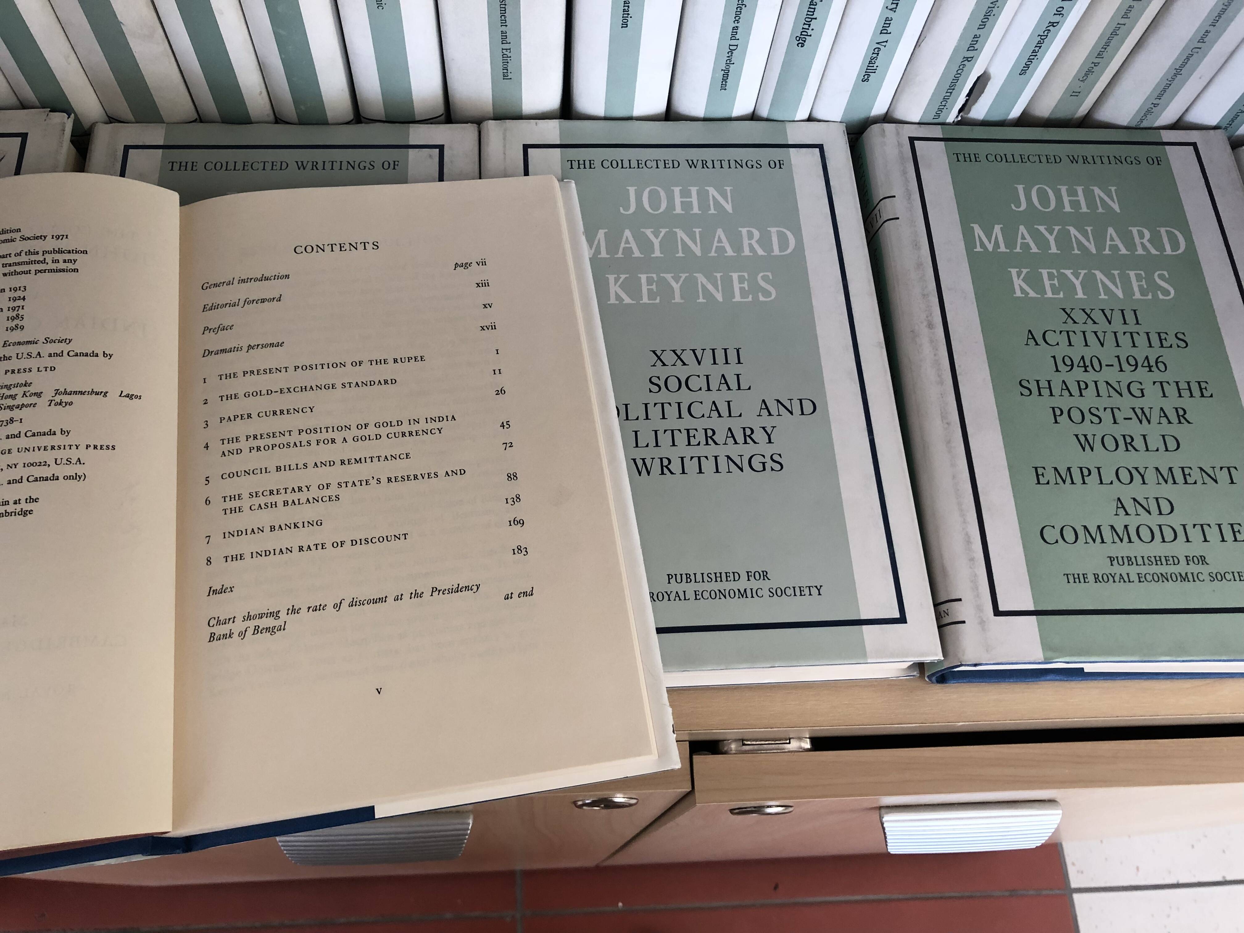 Собрание сочинений Дж.М.Кейнса в 23 томах (англ.яз.) теперь в открытом доступе