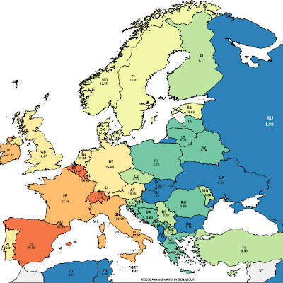 Эпидемия коронавируса в Европе, ситуация на 18 апреля 2020 года