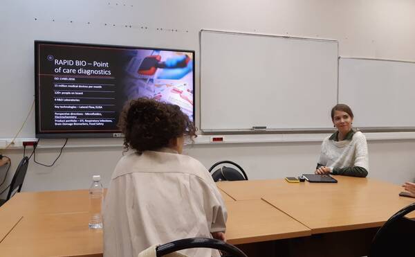 Проектная работа студентов специализации «Менеджмента биотехнологий» по экспресс- диагностике от компании «Рапид Био»