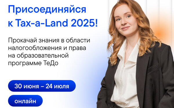 Исследуй мир налогов на летней программе Tax-a-Land от компании «Технологии Доверия»
