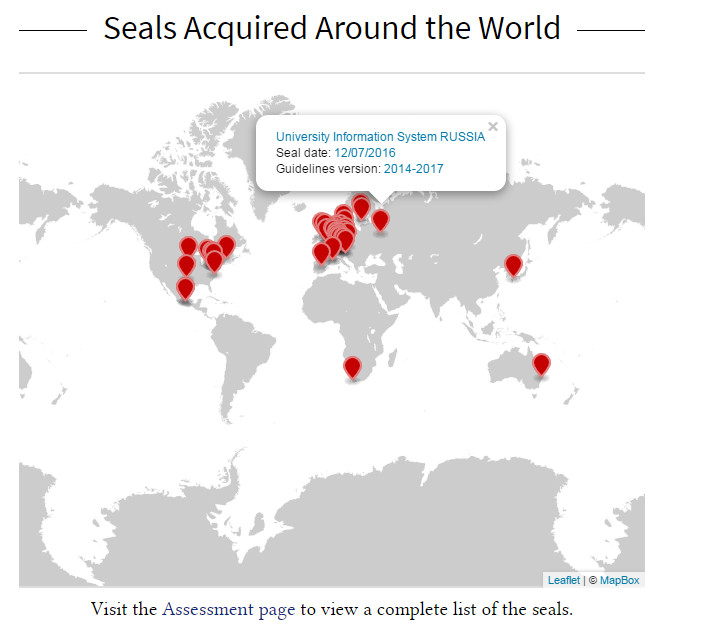 Университетская информационная система РОССИЯ прошла международную экспертизу Data Seal of Approval