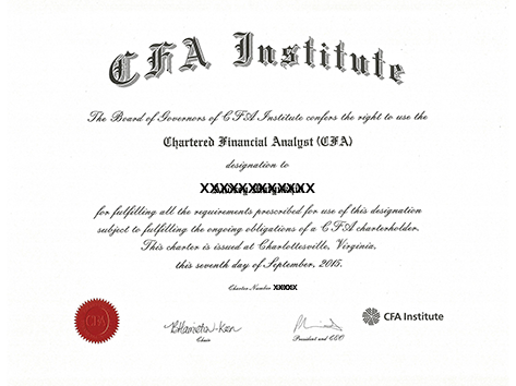 CFA Charter вручается после сдачи экзаменов трех уровней, при условии подтверждения 4 лет профессионального опыта и выполнения этических критtриев