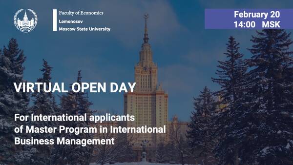 Virtual Open Day for international applicants of Master Program in International Business Management