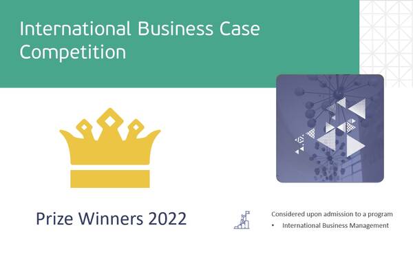 Congratulations to the prize takers of International Business Case Competition 2022!